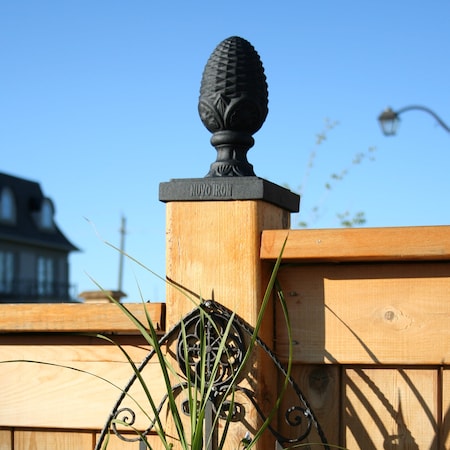 Nuvo Iron 4 x 6 Pyramid Post Cap. No Discounts, Aluminum, 24PK PCP09-MP24